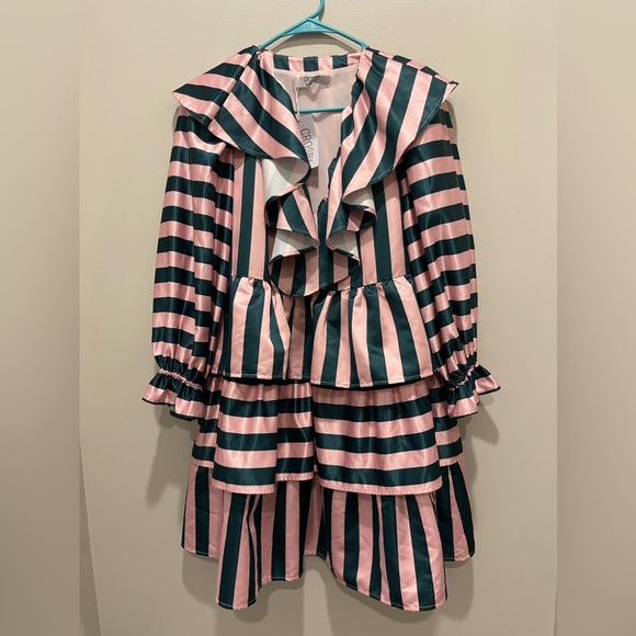 Crosby by Mollie Burch pink and green dress medium - Picture 2 of 6